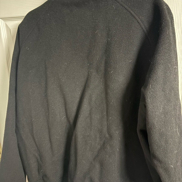 Ralph Lauren Black Wool Bomber Jacket with Red Logo - Picture 6 of 6